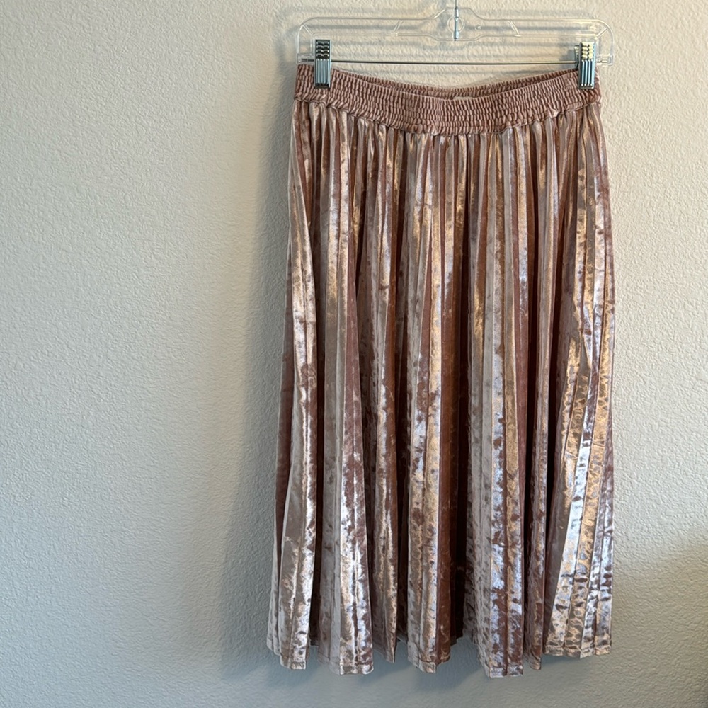 Pink Velvet Skate Skirt